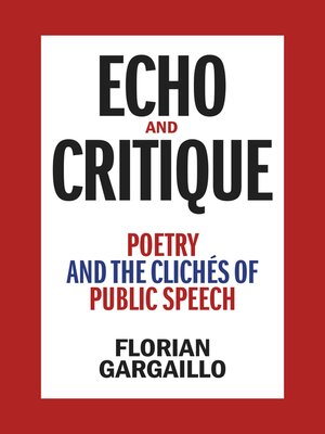 cover image of Echo and Critique